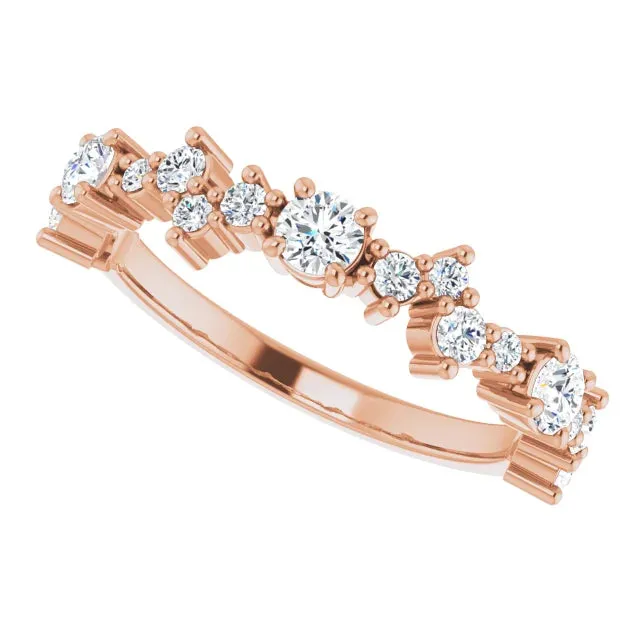 Offset Round Anniversary Band