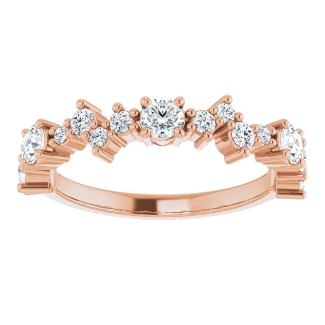 Offset Round Anniversary Band