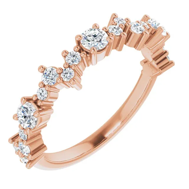 Offset Round Anniversary Band