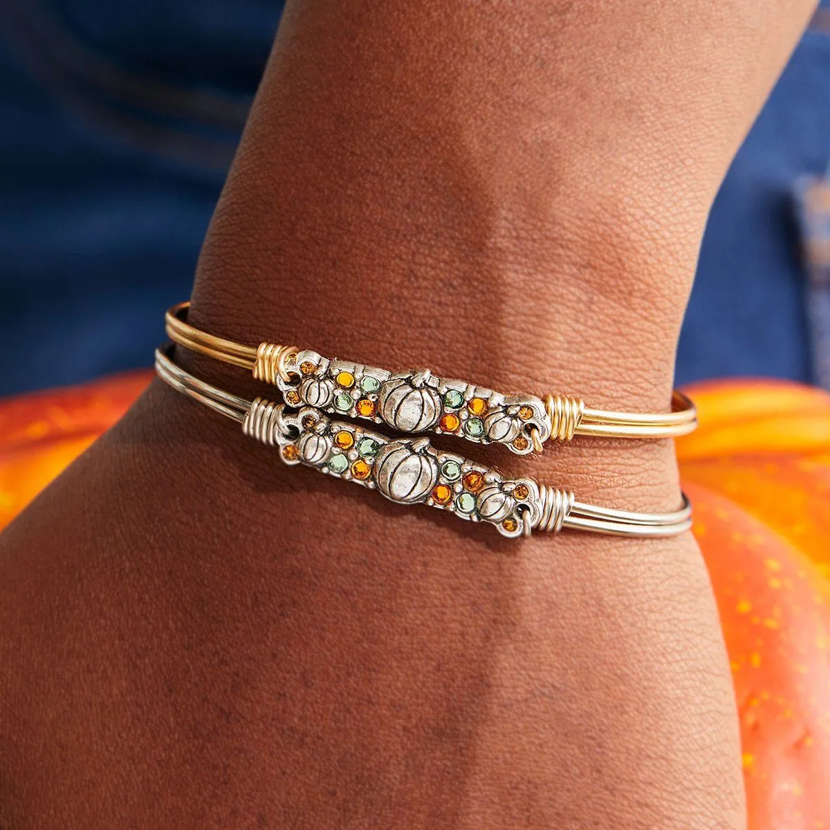 Pumpkin Medley Bangle Bracelet