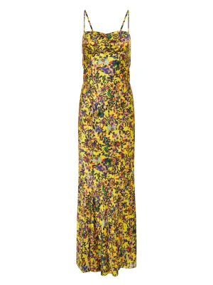 Renee Long  Dress in Ornamental Citrine