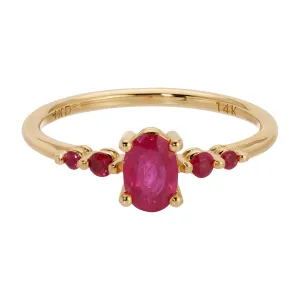 Ruby Pebble Ring (ready to ship option)*