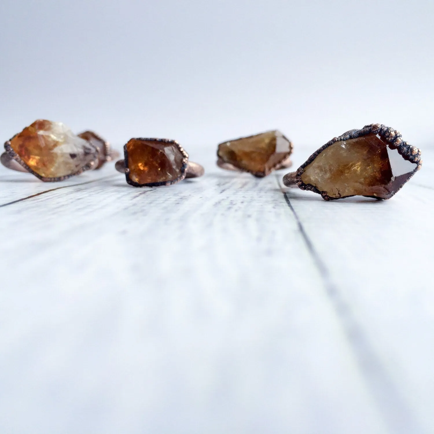 SALE Raw citrine ring | Citrine crystal ring