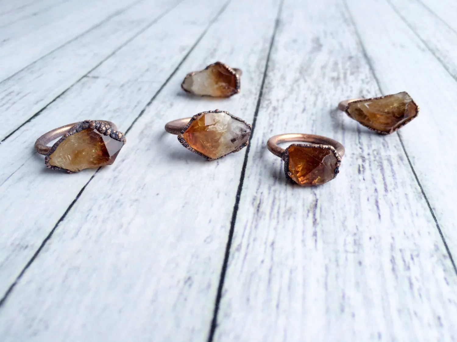 SALE Raw citrine ring | Citrine crystal ring