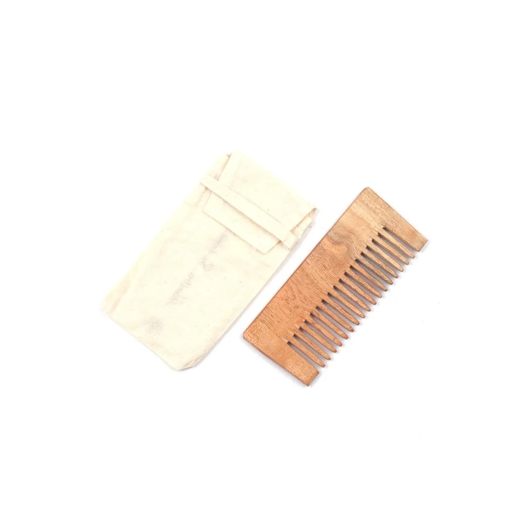 Scrapshala Neem Ayurvedic Comb set | Anti-breakage | 100 % Biodegradable