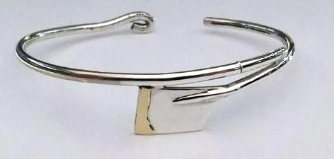 Small Rowing Oar Cuff Bracelet