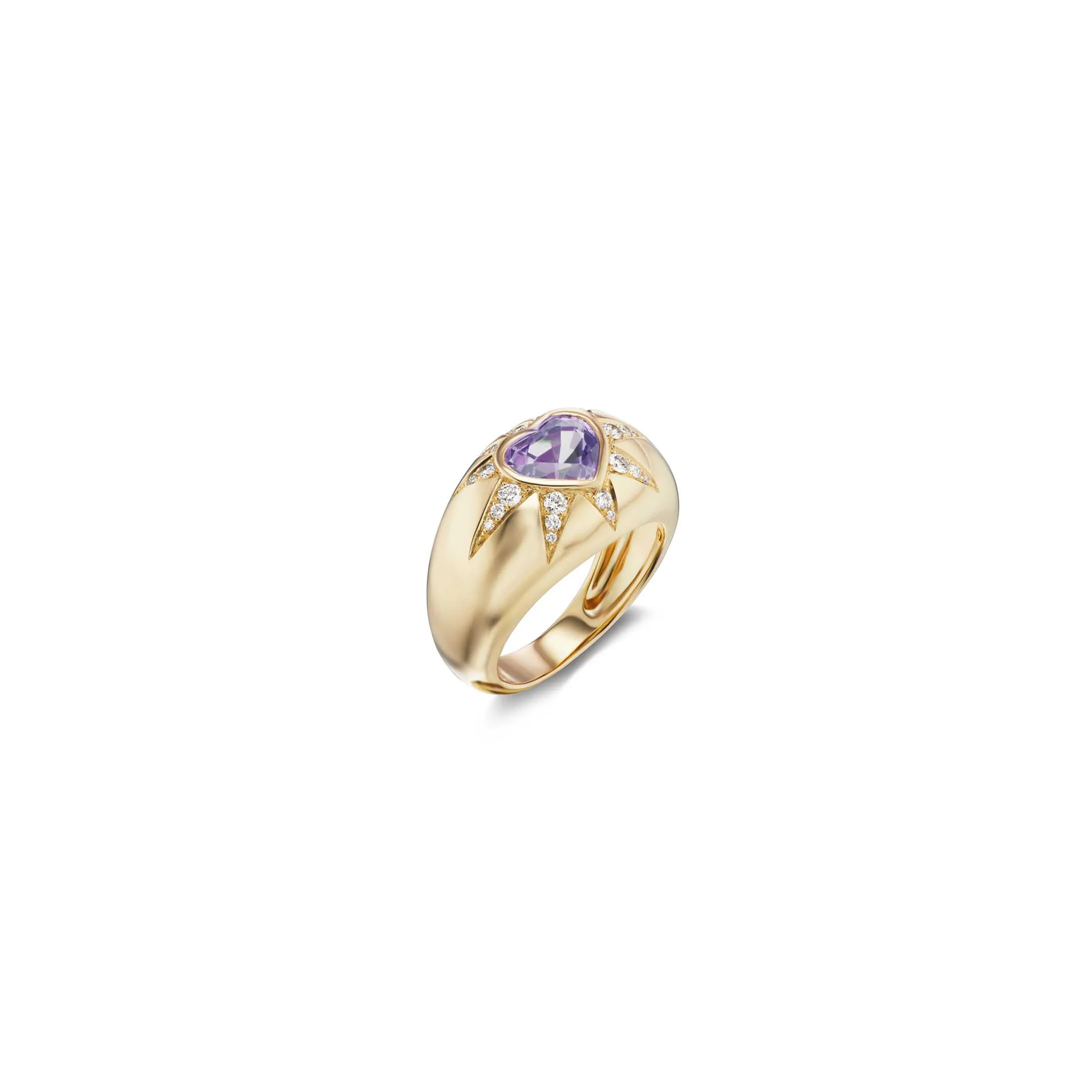 Starburst Heart Ring