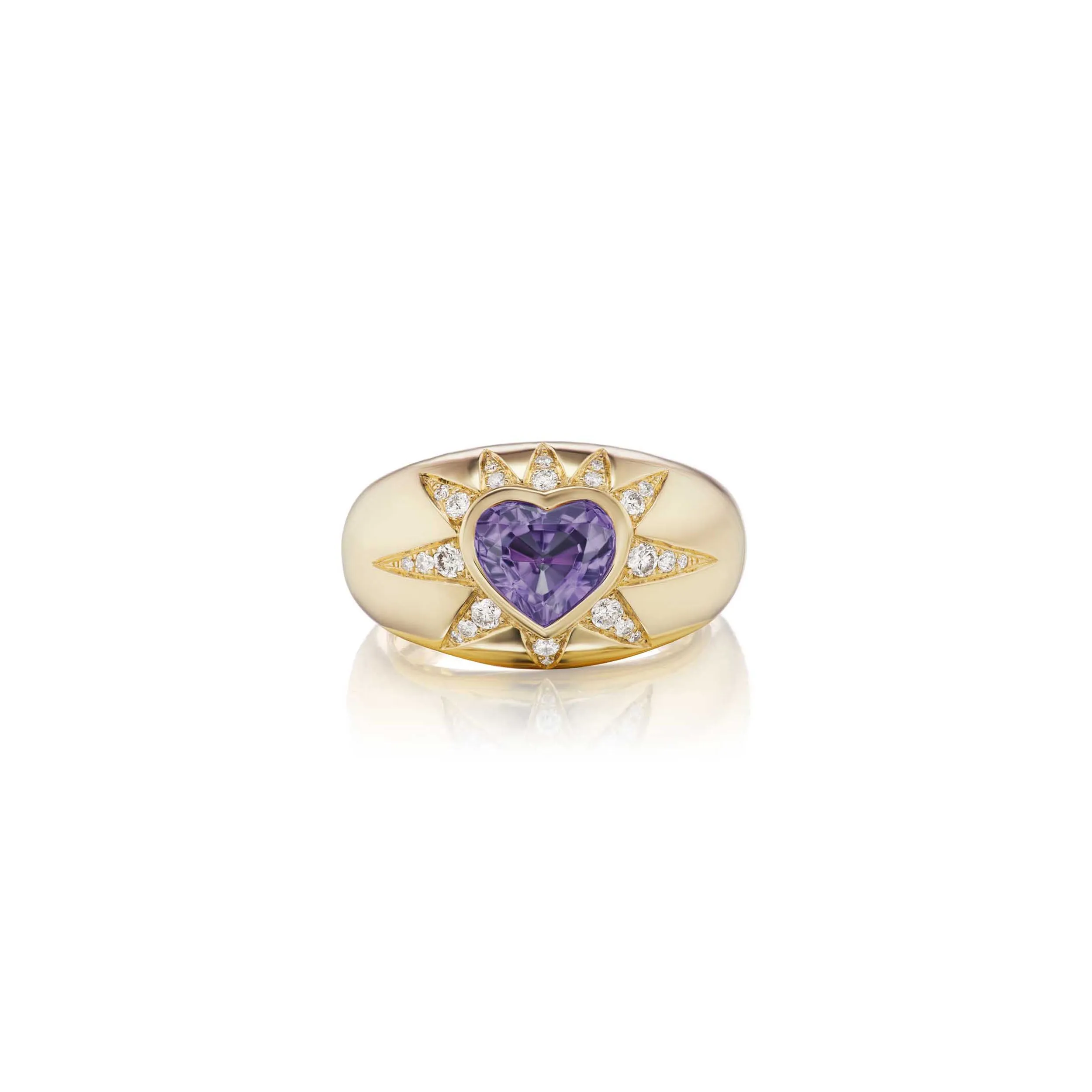 Starburst Heart Ring