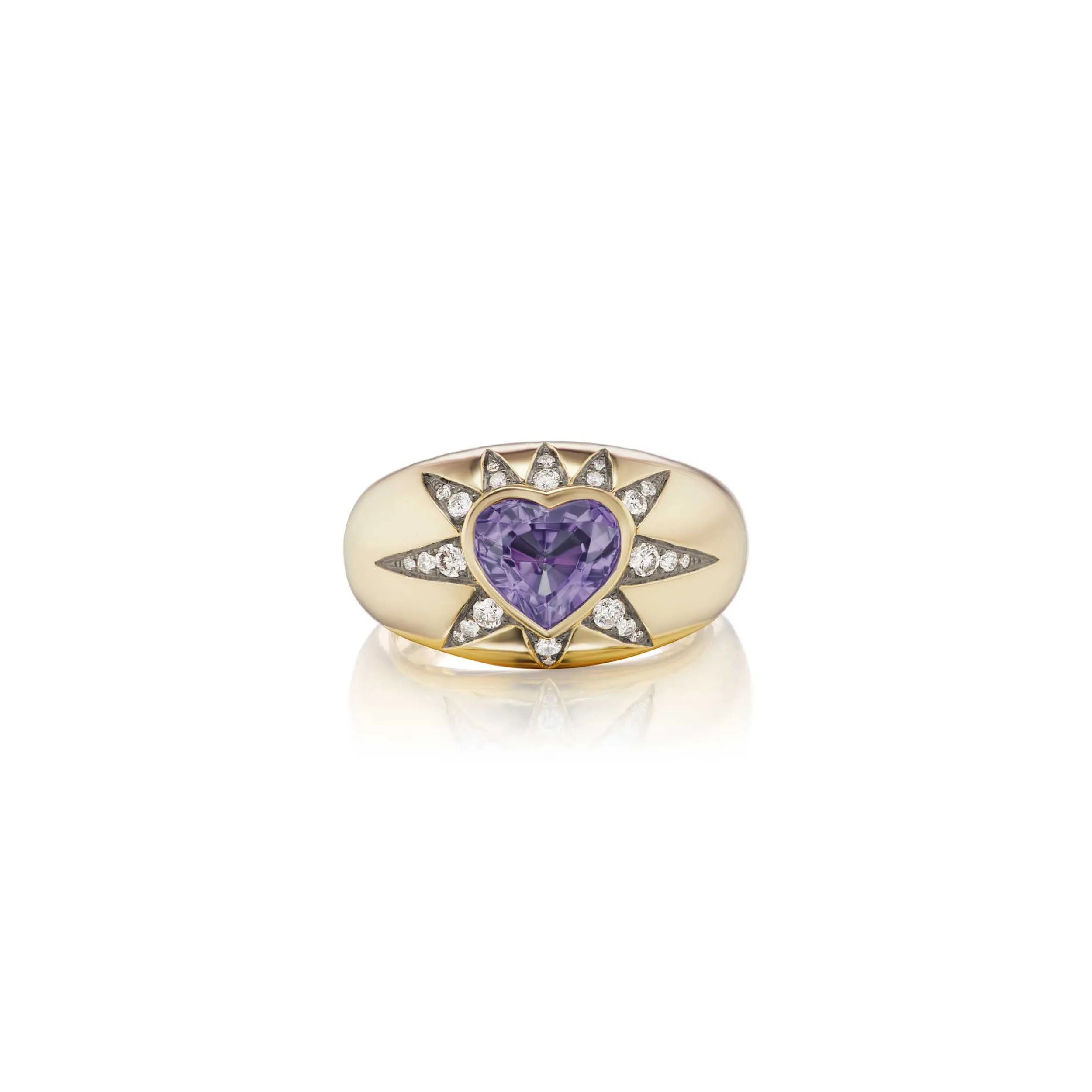Starburst Heart Ring