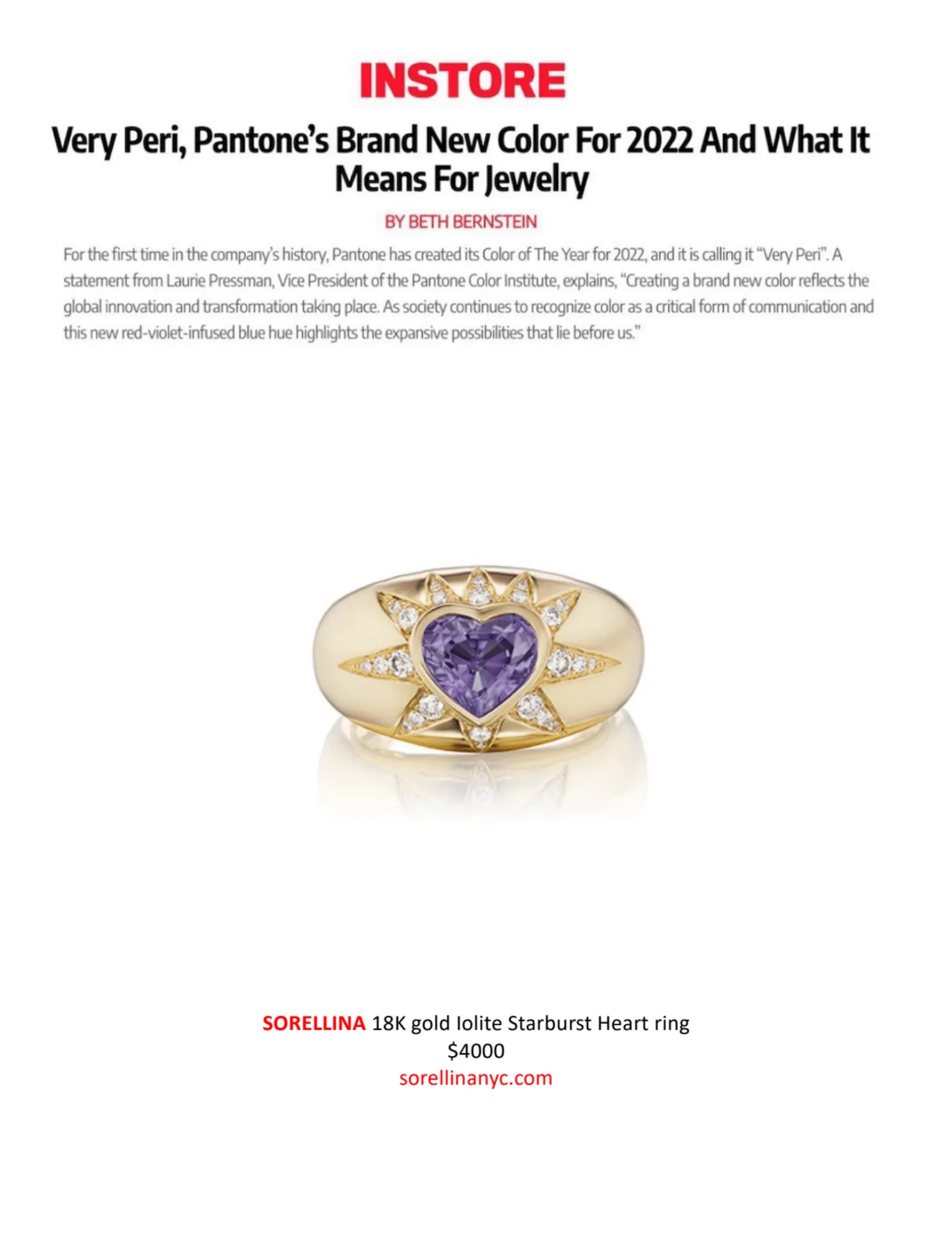 Starburst Heart Ring