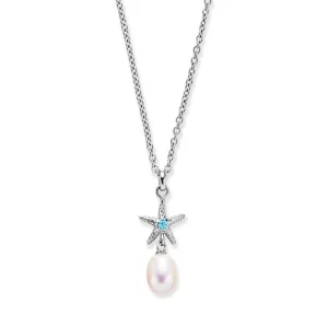 Starfish Treasure Necklace in Silver