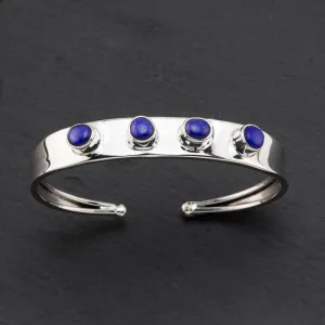 Sterling Silver and Lapis Lazuli Cuff Bracelet