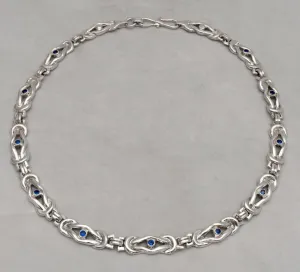Sterling Silver Knot Necklace, Love Necklace, Love Knot Necklace, Bridal Necklace, Promise Necklace (PE-27)