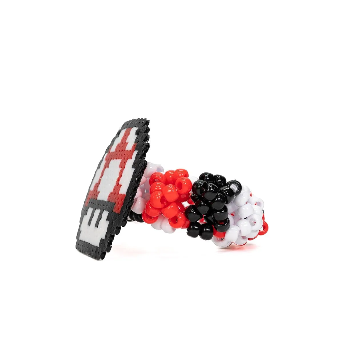 Super Mario 1UP Red Rave Kandi Cuff Bracelet