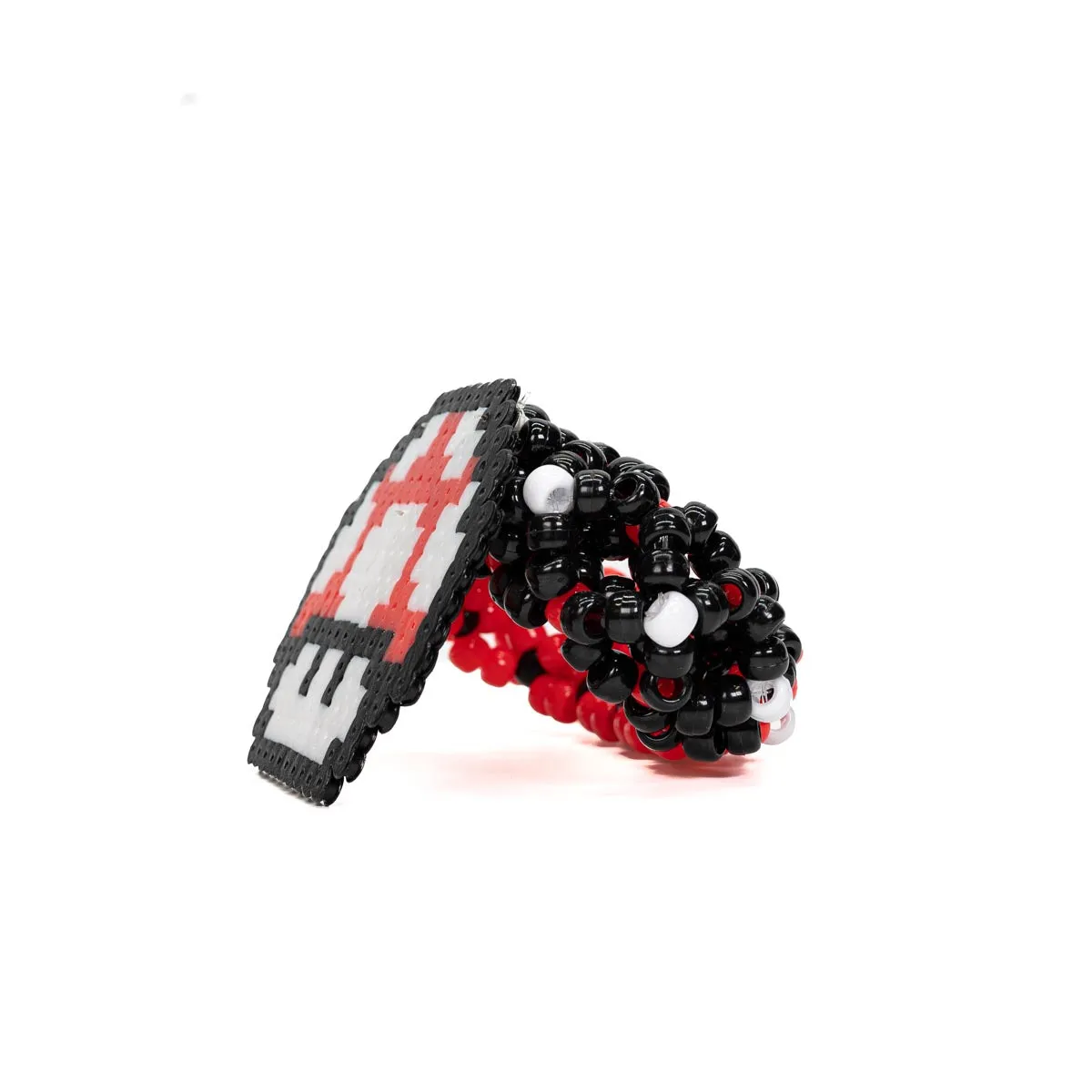 Super Mario 1UP Red Rave Kandi Cuff Bracelet