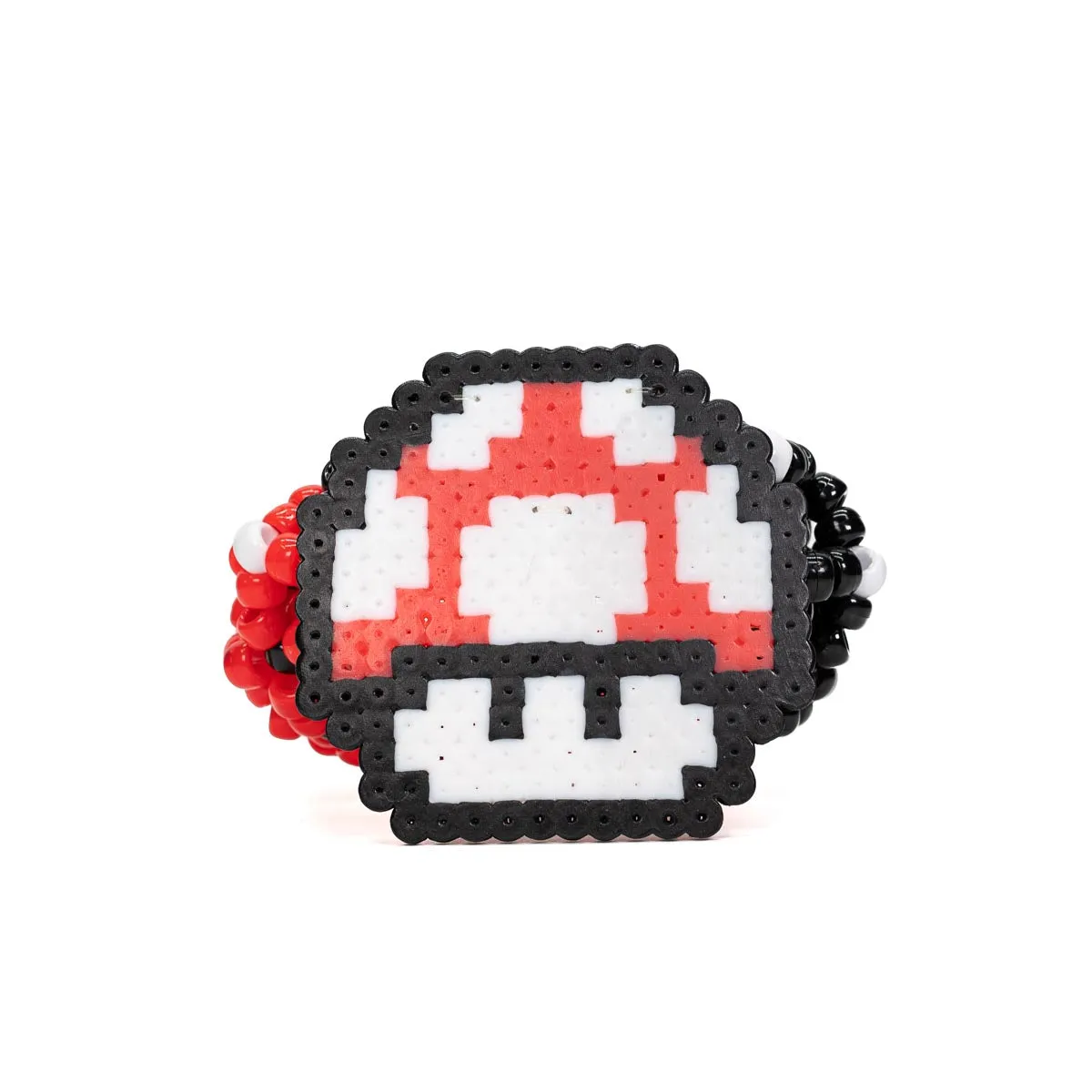 Super Mario 1UP Red Rave Kandi Cuff Bracelet