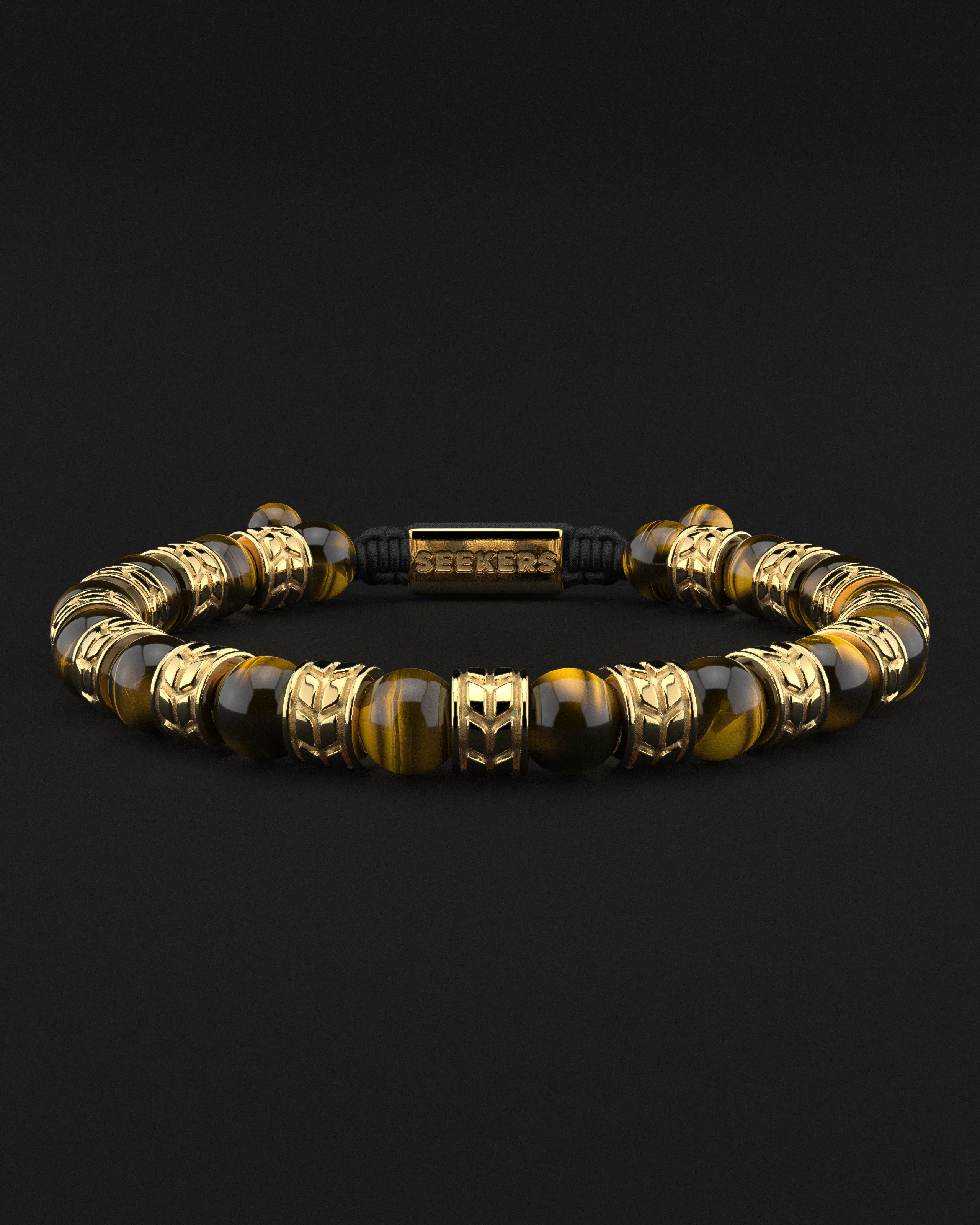 Tiger Eye Bracelet 8mm | Royale by Seekers Men's Jewelry