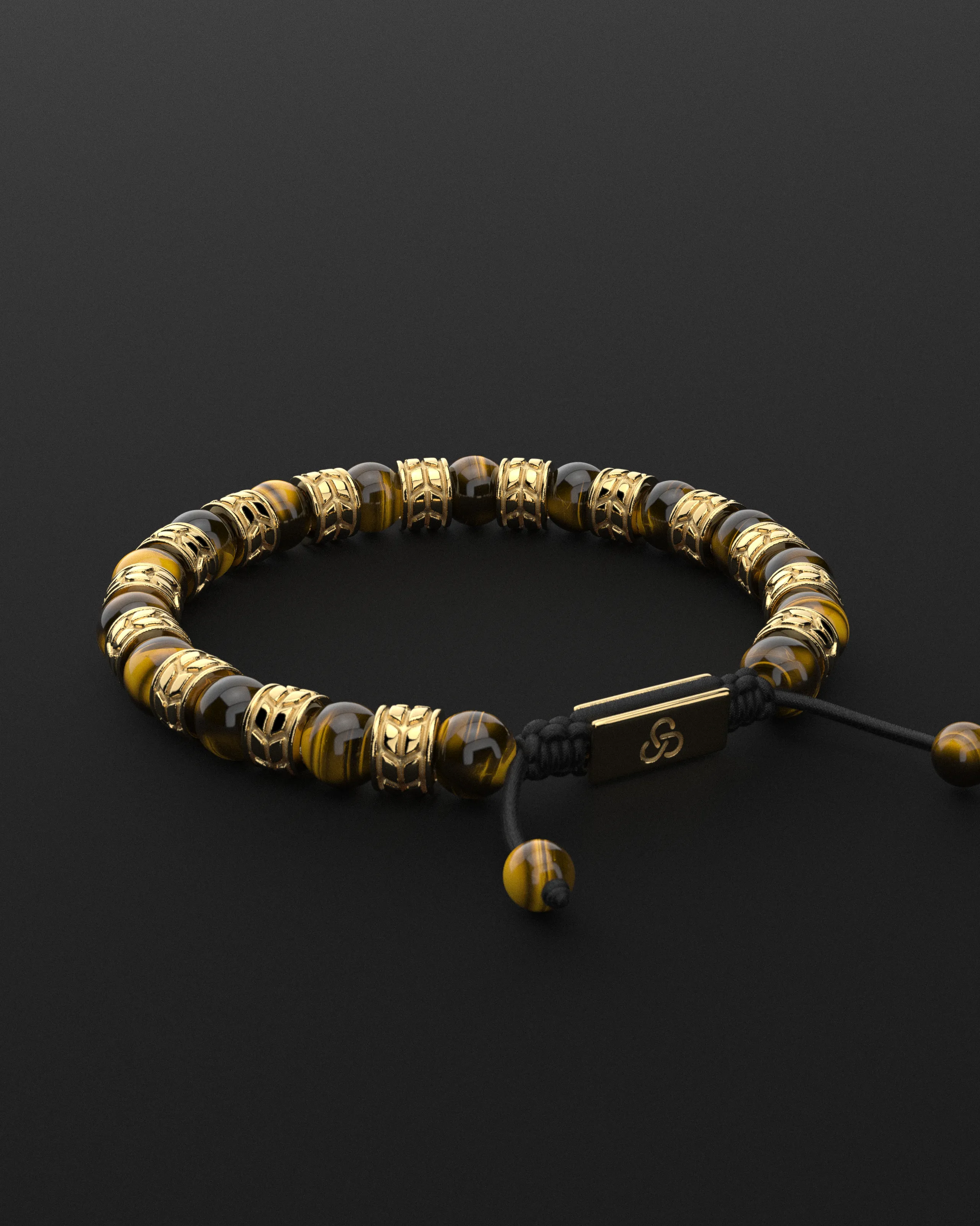 Tiger Eye Bracelet 8mm | Royale by Seekers Men's Jewelry
