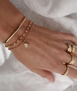 Tiny Heart of Gold Charm bracelet