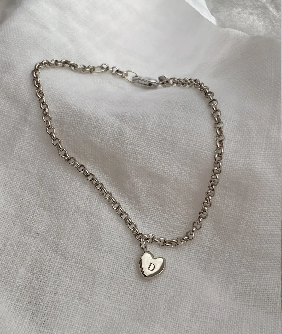 Tiny Heart of Gold Charm bracelet