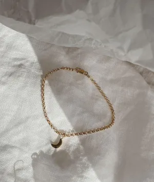 Tiny Moon Charm bracelet