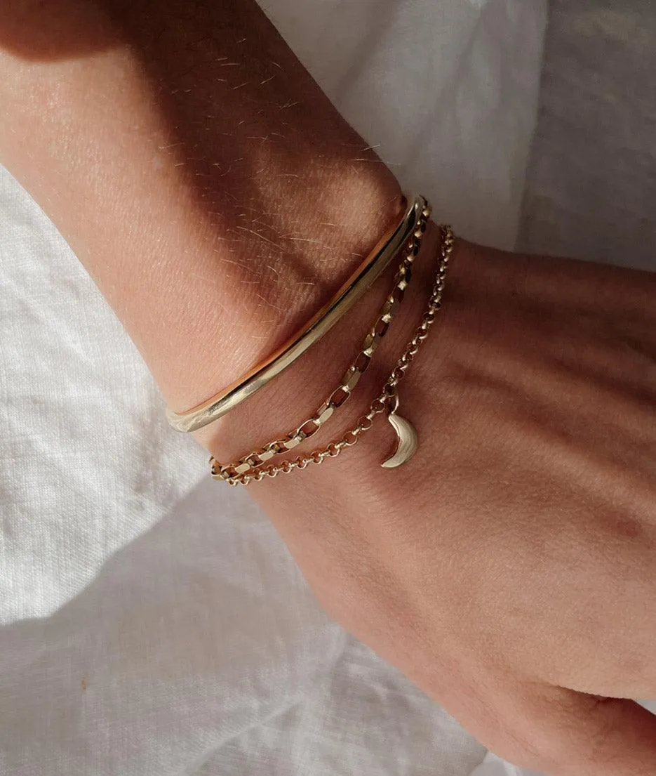 Tiny Moon Charm bracelet