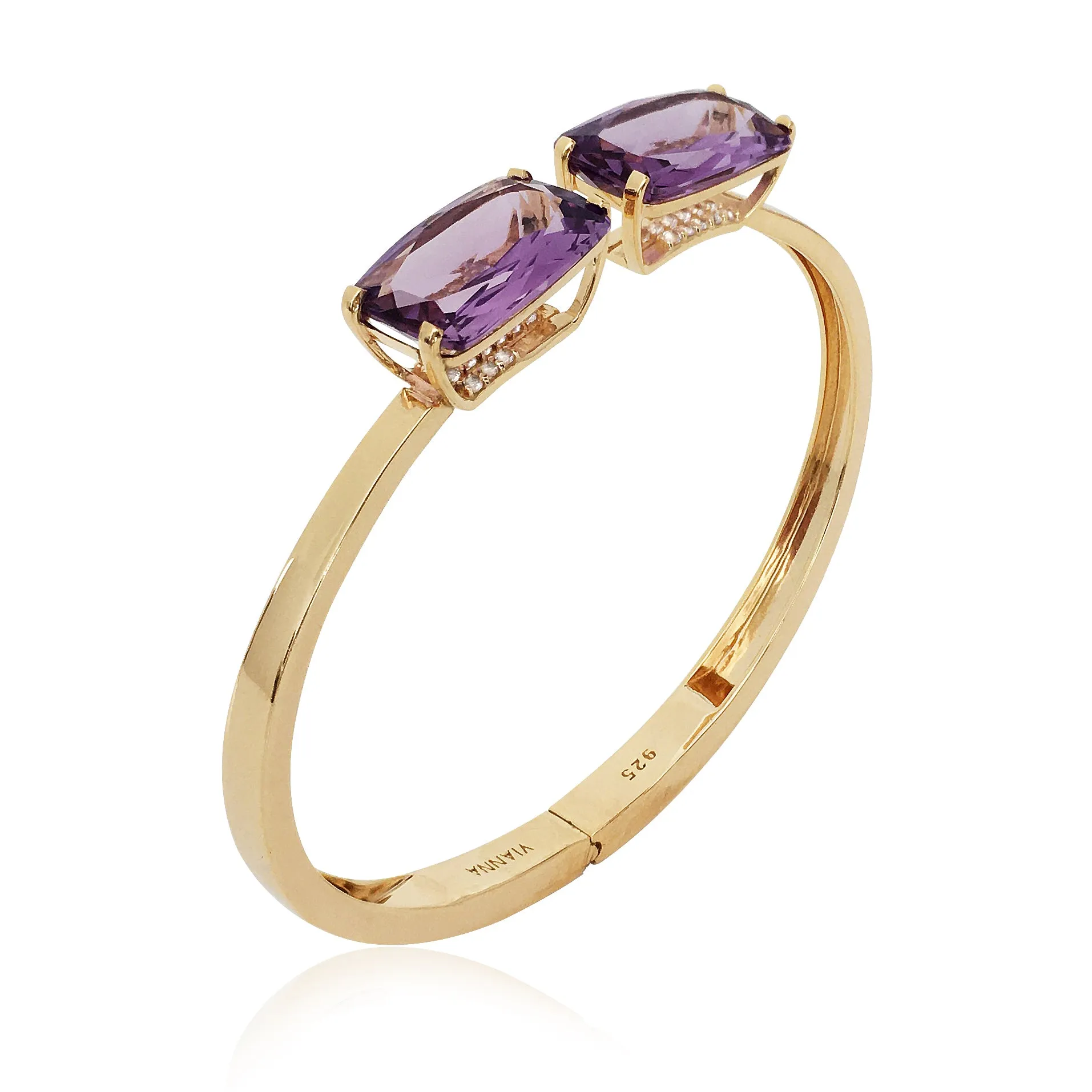 TRANSPARENZA Bracelet - Amethyst / YG