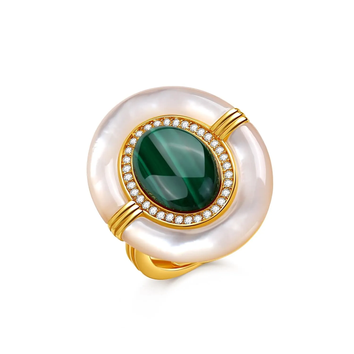 Vintage Design Natural Red Gemstones Ring