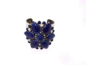 Vintage Lapis Bracelet Milk White by Katherine Alexander
