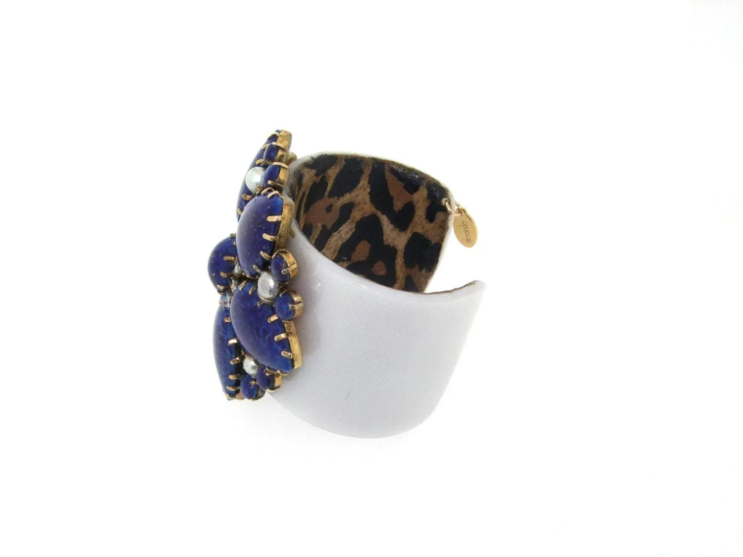 Vintage Lapis Bracelet Milk White by Katherine Alexander