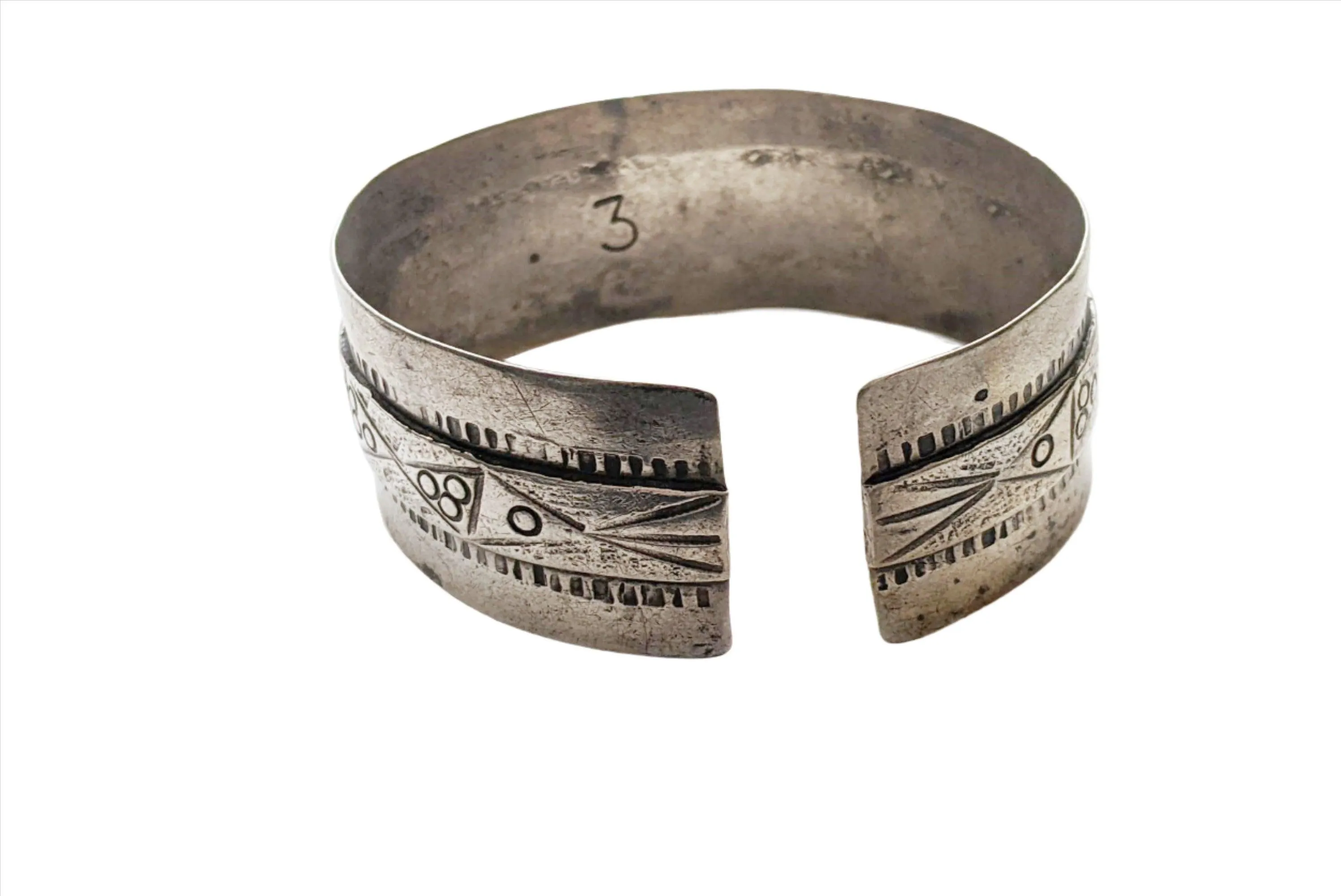 Vintage Silver Berber Tunisian or Egyptian Bracelet