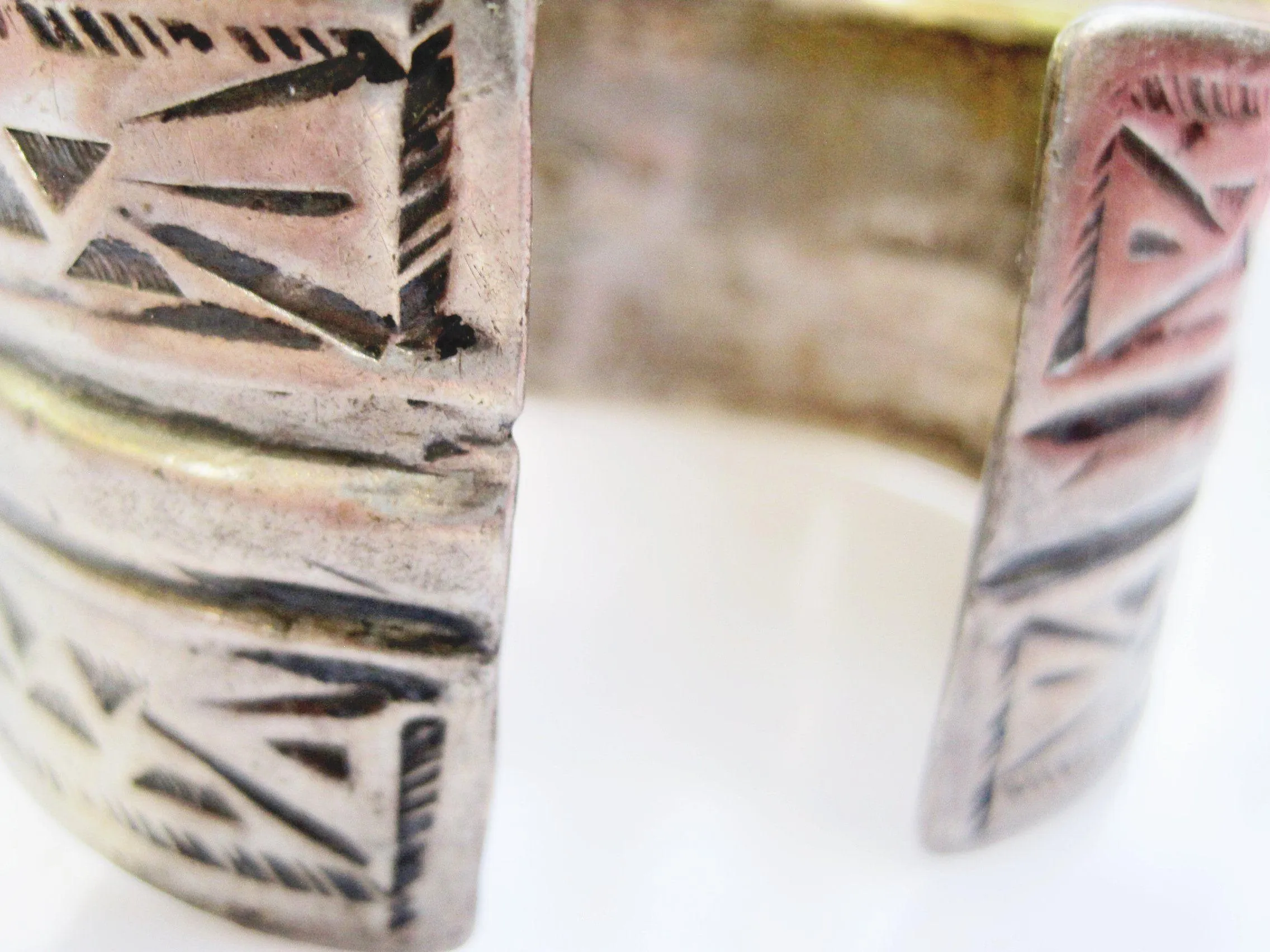 Vintage Tunisian Silver Cuff Bracelet
