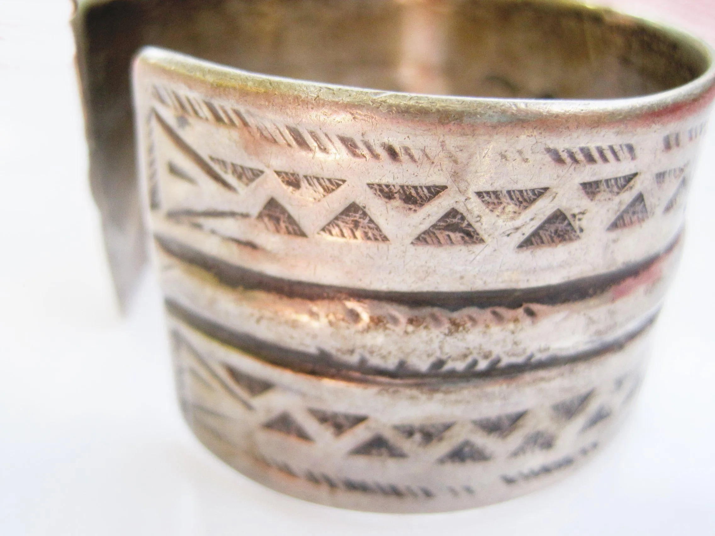 Vintage Tunisian Silver Cuff Bracelet
