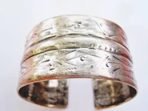Vintage Tunisian Silver Cuff Bracelet
