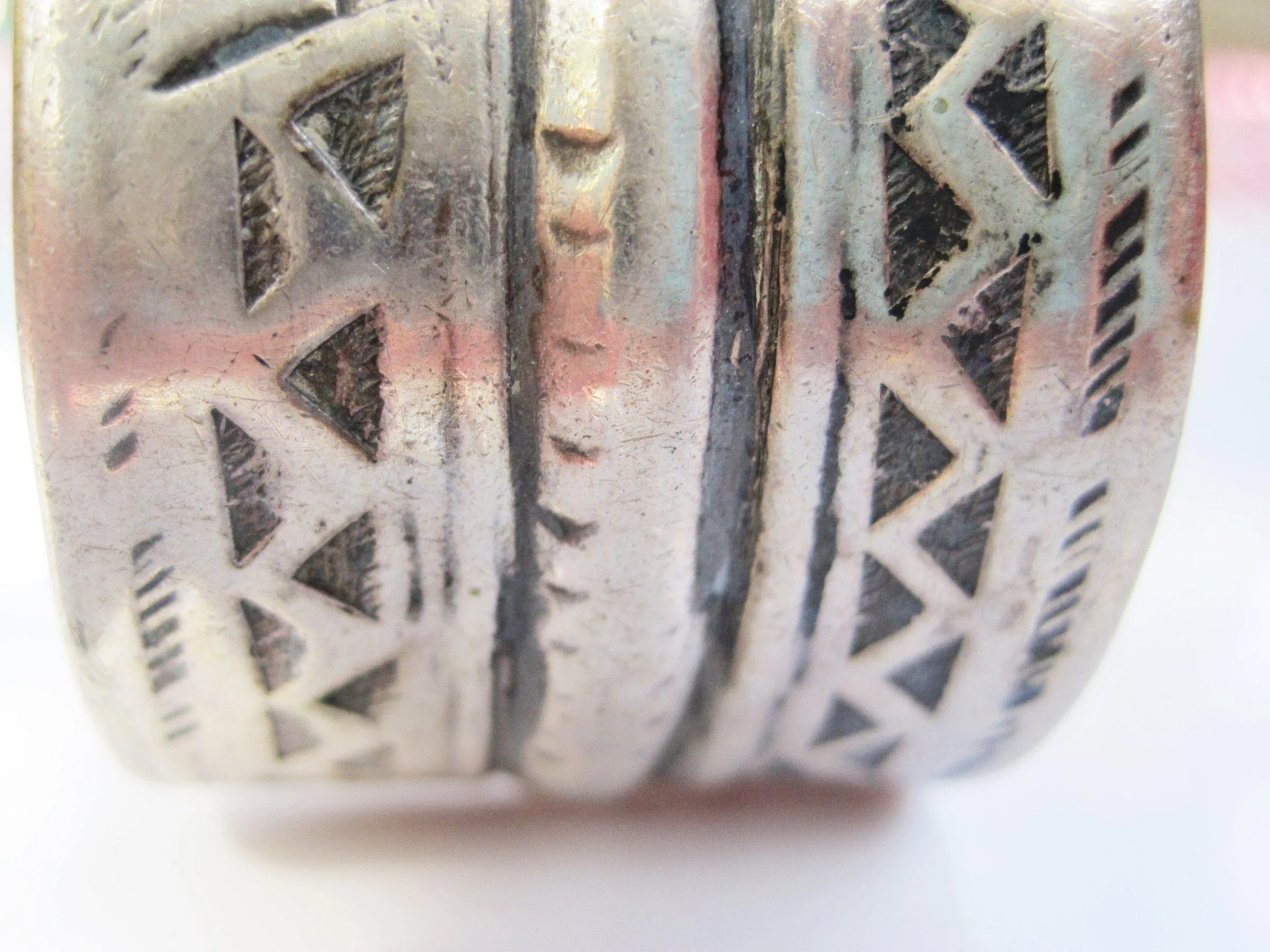 Vintage Tunisian Silver Cuff Bracelet