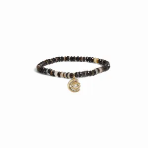 Watchful Moon Eye Beaded Bracelet