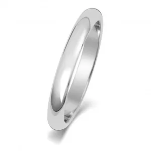 Wedding Band 18K D Shape 2.5mm-1.4 Wedding  Ring WQ102WM/I