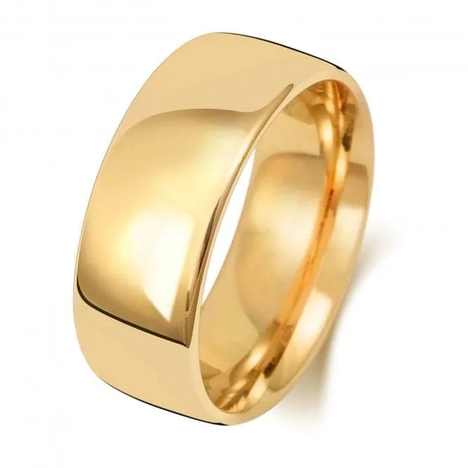 Wedding Band 18K Slight Court 8mm-1.25 Wedding  Ring WQ118L