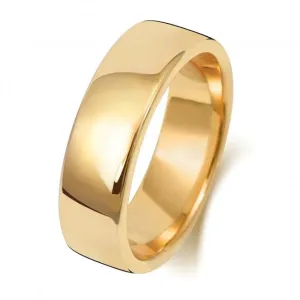 Wedding Band 18K Soft Court 6mm-1.25 Wedding  Ring WQ136L