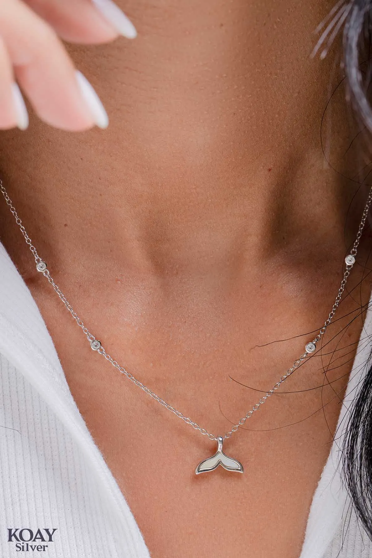 White Mermaid Necklace