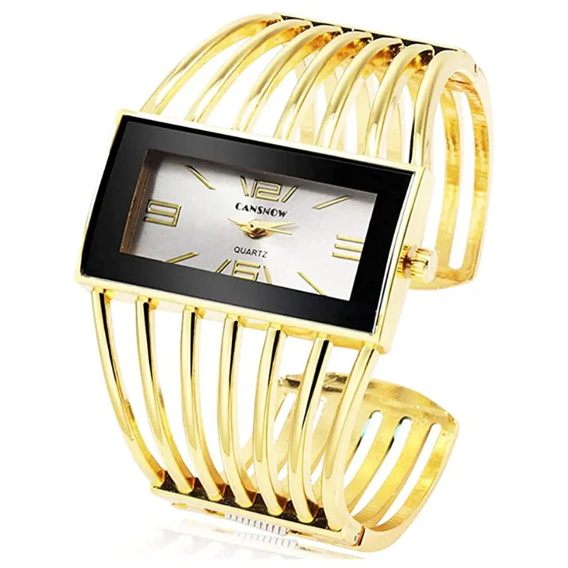 Women's Rectangular Cuff Bracelet Watch