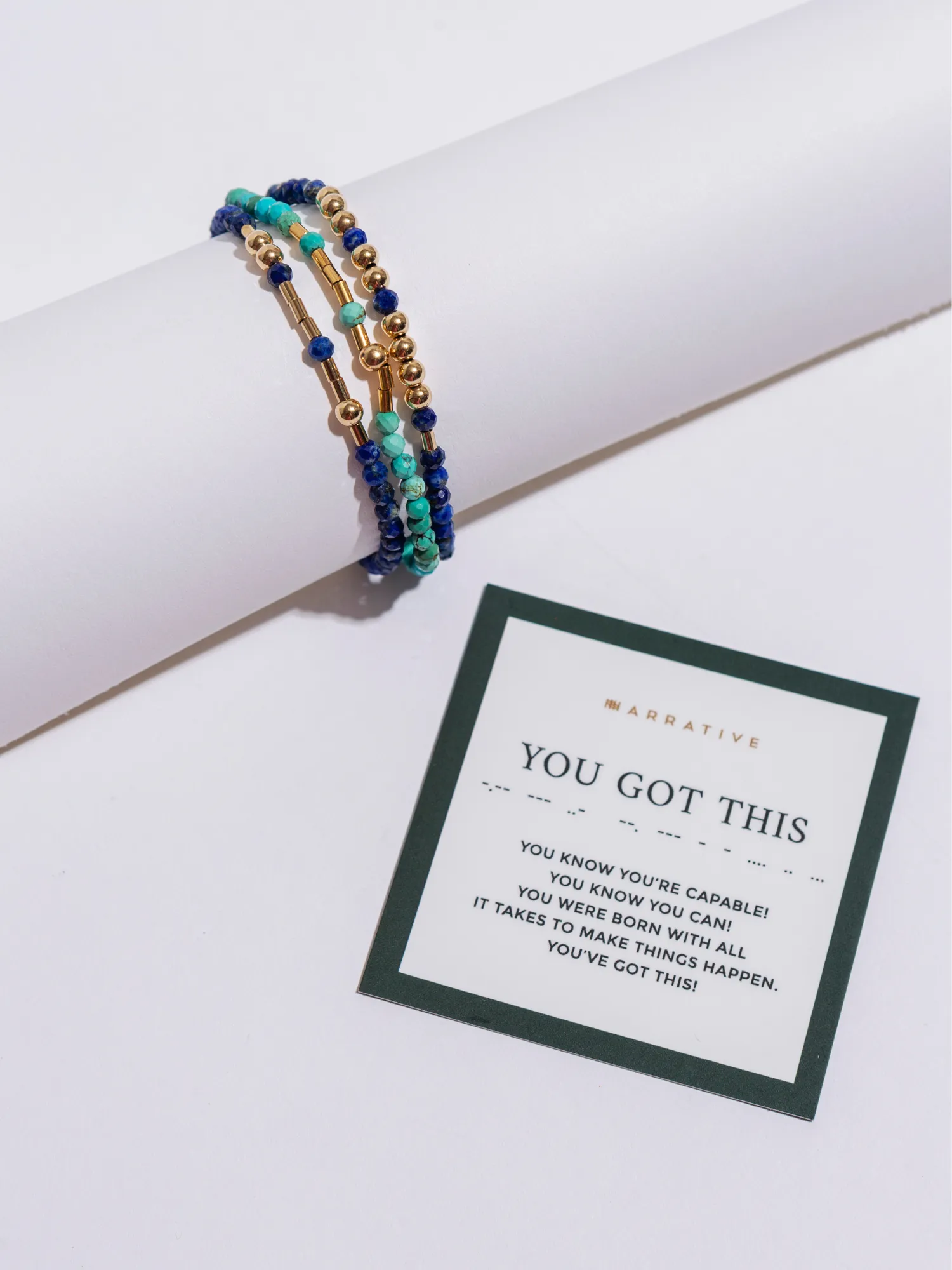 You've Got This Wired Morse Code Triple Stack