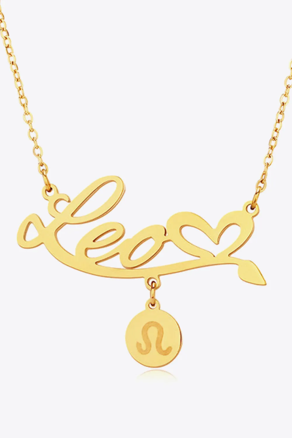 Zodiac Pendant Zircon Necklace